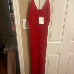 Forever 21 NWT size Ox red light sweater dress